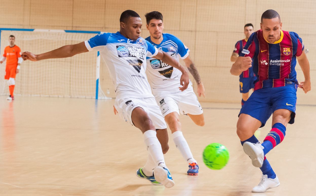 Burela P. Rubén cae en la Copa de S.M. El Rey ante FC Bacelona