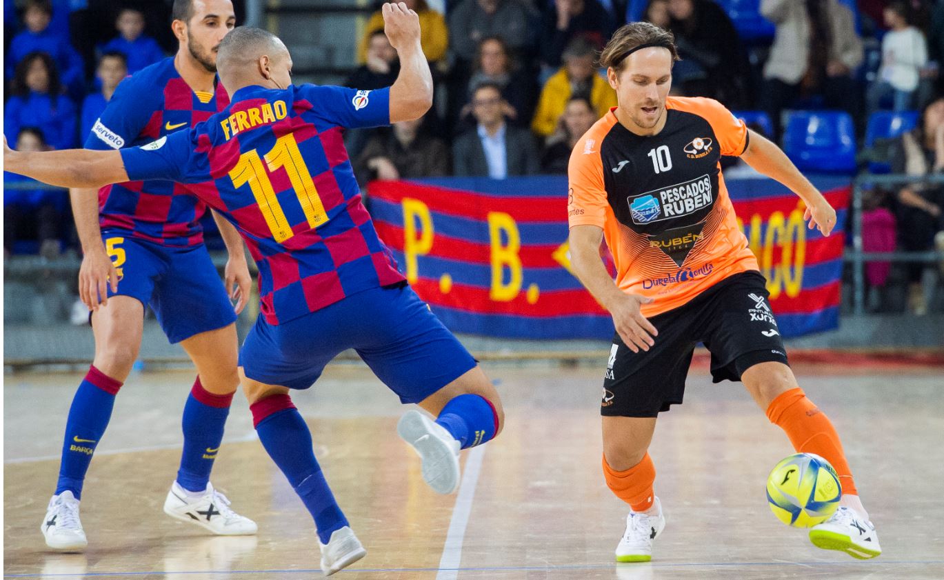 Burela P. Rubén viaja a la ciudad condal con ánimo de sorprender al FC Barcelona en la Copa de S.M. El Rey