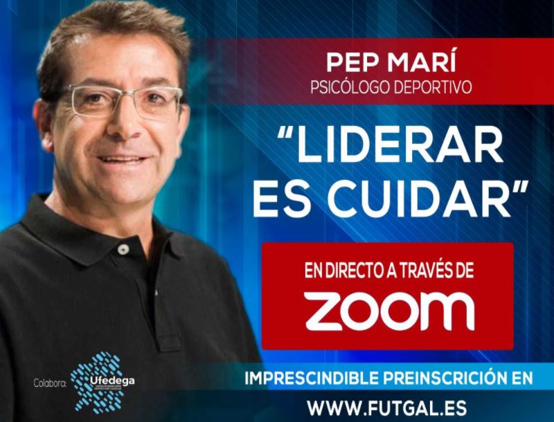 Gran expectación ante la ponencia del prestigioso psicólogo deportivo PEP MARI en la Federación Galega de Fútbol