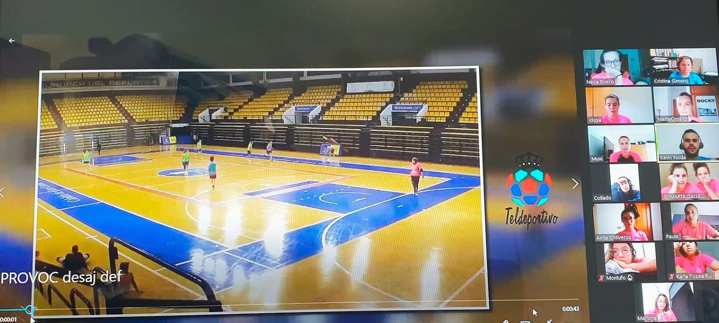 El Gran Canaria Teldeportivo FSF realiza sesiones virtuales de entrenamiento con sus jugadoras