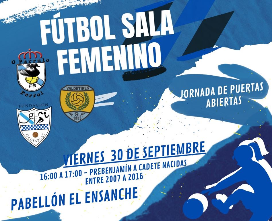 O Parrulo Ferrol y la Fundación Gadesport continúan con la promoción del Fútbol Sala femenino