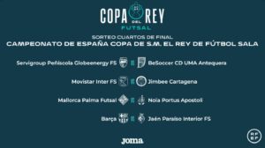 Noia Portus Apostoli se enfrentará al Mallorca Palma Futsal en la Copa del Rey