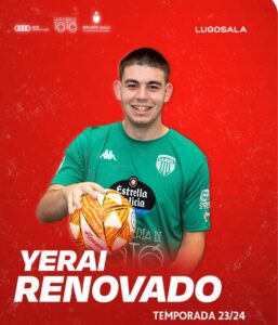 El internacional Yerai seguirá defendiendo la portería del CD  Lugo Sala